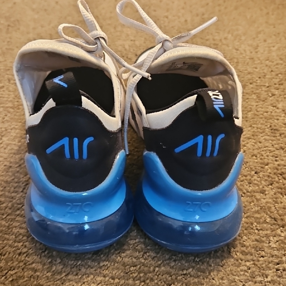 Nike Air Max 270 in White and Blue 6Y - Picture 2 of 6